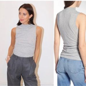 Something Navy Grey Ruched Tank - Size XS